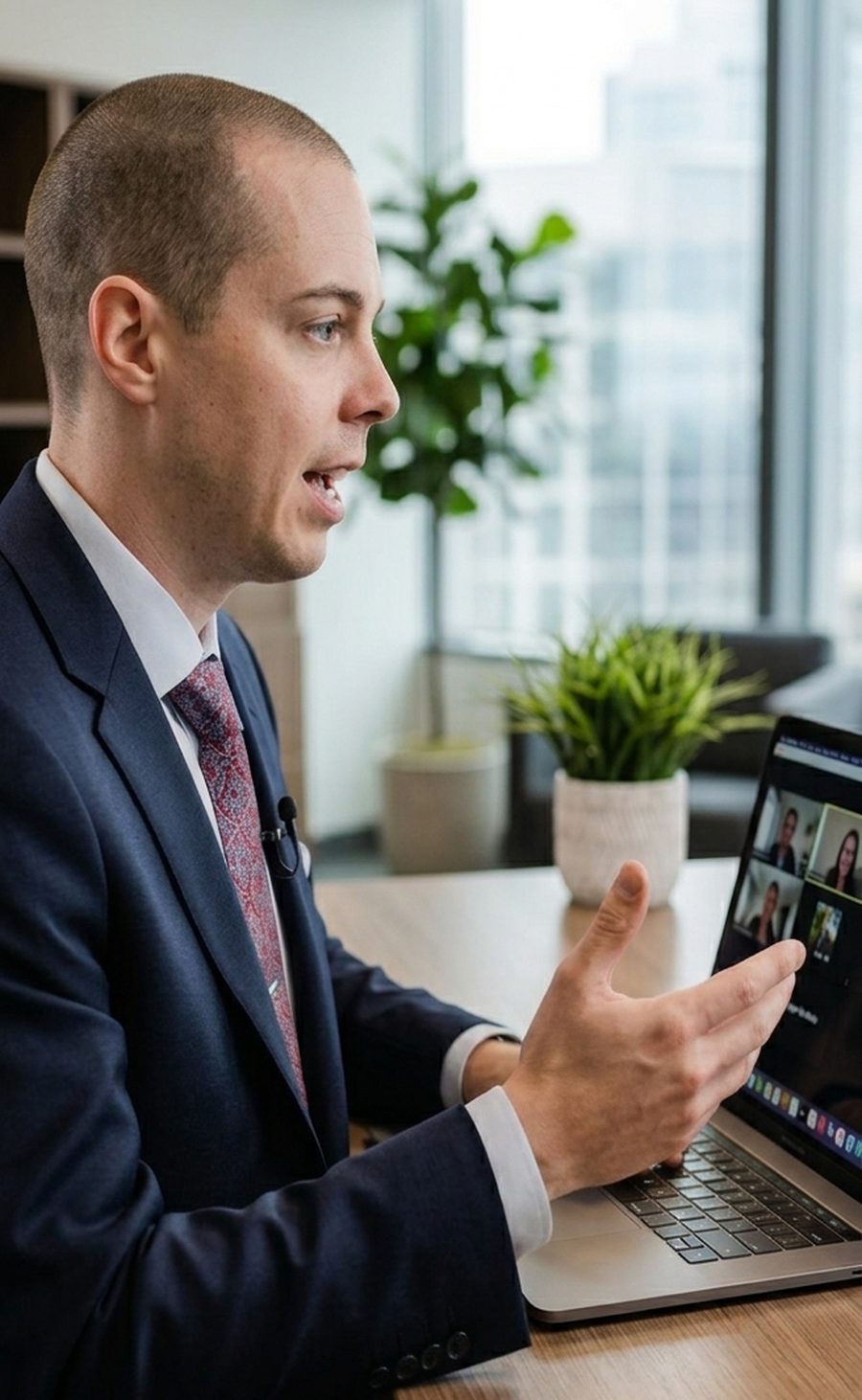 Jeff Brown, PA-C, coaching a physician associate client during a virtual video session